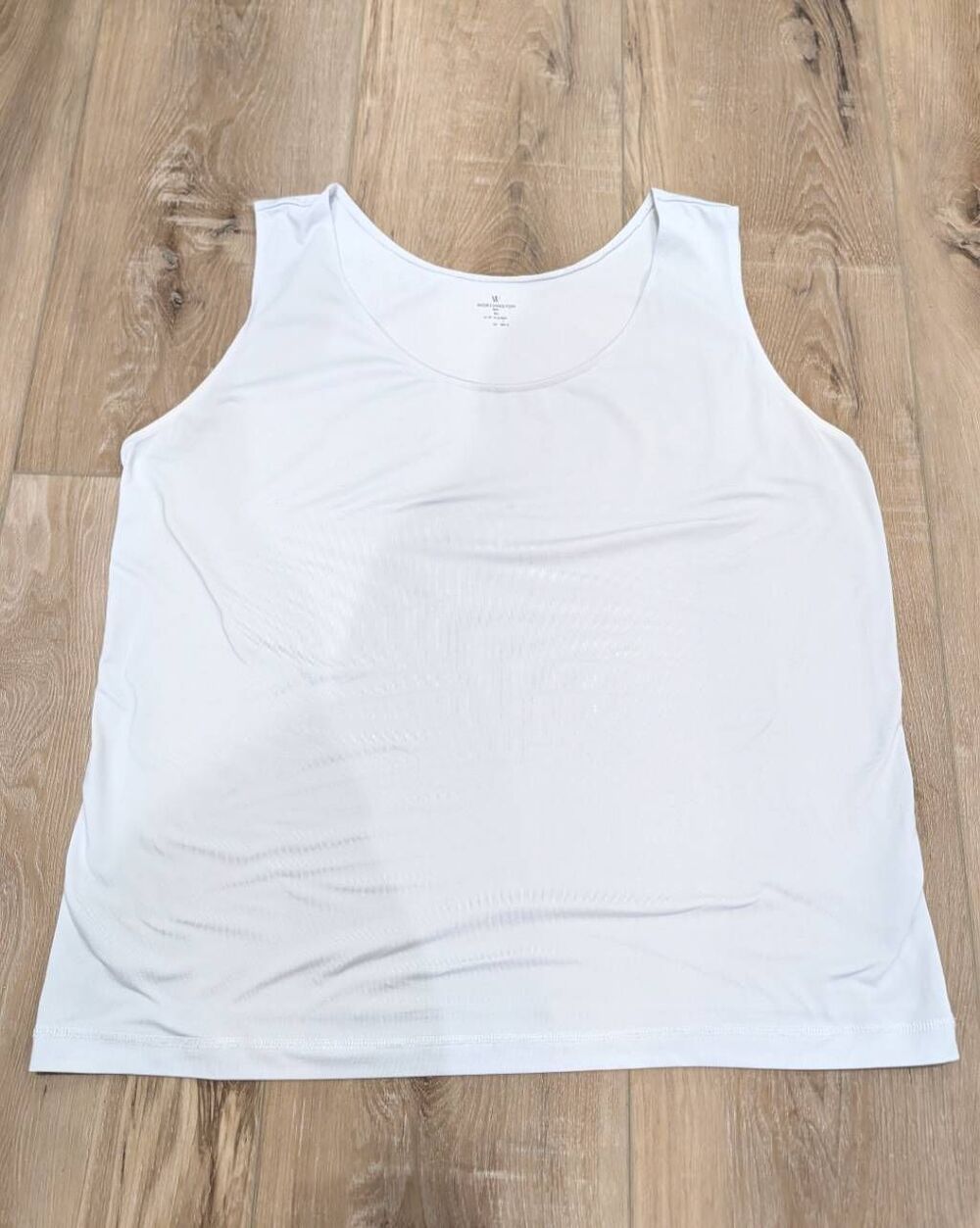 Worthington Women's 3X White Nylon Layering Tank Stretch